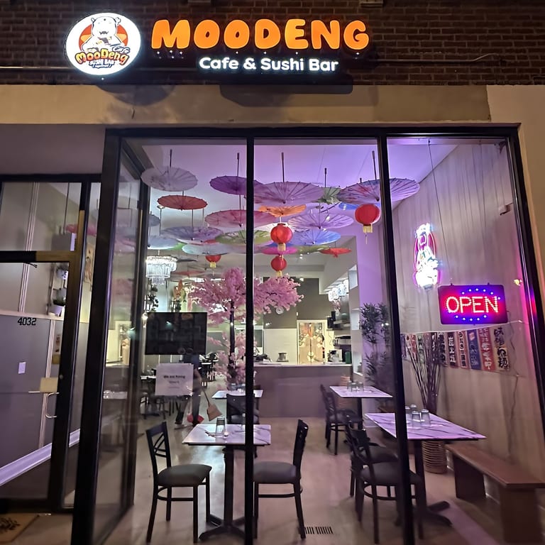 Welcome to MooDeng Cafe & Sushi Bar