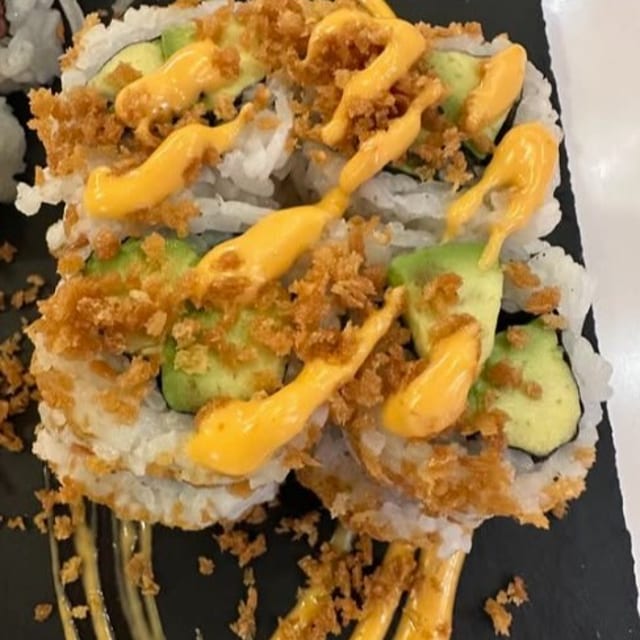 Crunchy Spicy Avocado Roll.